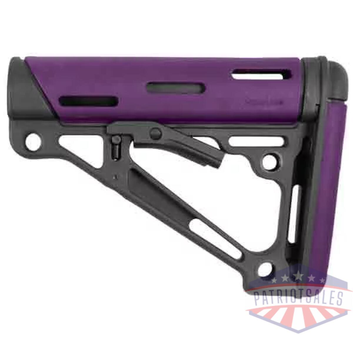 15640. Webp - hogue ar-15 collapsible stock - purple rubber mil-spec - 15640