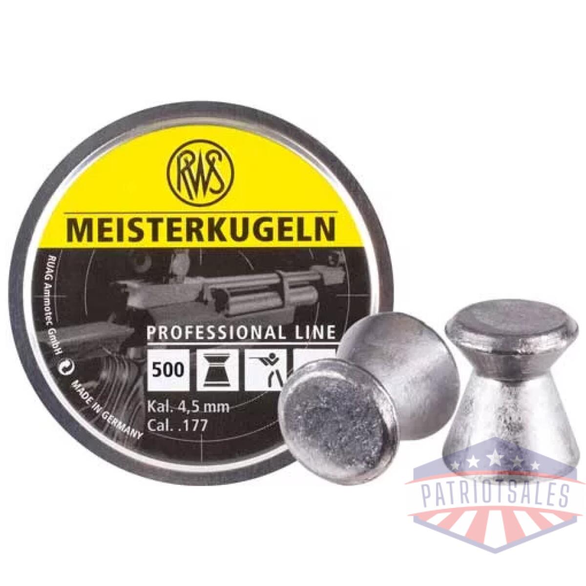 2315030_1. Webp - rws pellets 177 meisterkugeln - 8. 2 grains pro-line 500-pack - 2315030 1