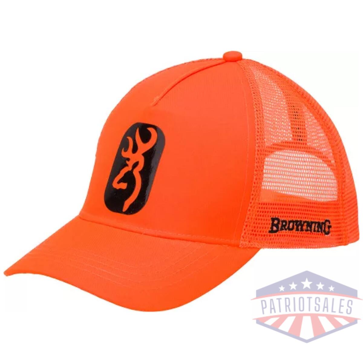 308055011. Webp - browning cap centerfire blaze - orange w/buckmark patch adj - 308055011