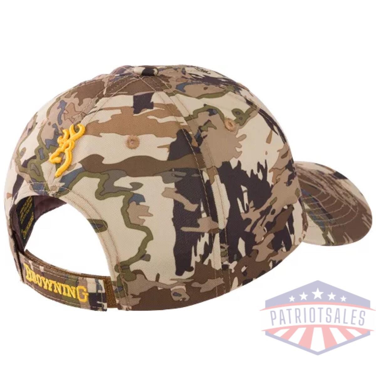 308379351_back. Webp - browning rimfire cap buckmark - logo auric camo velcro - 308379351 back