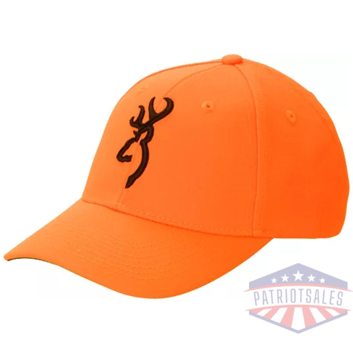 30840501_1. Webp - browning cap safety orange w/ - 3-d buck mark logo adjustable - 30840501 1