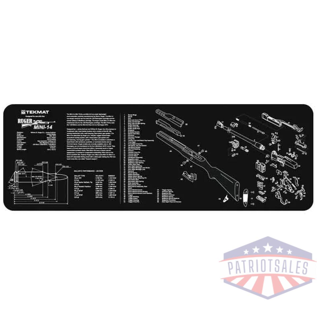 36mini14. Webp - tekmat armorers bench mat - 12"x36" ruger mini-14 - 36mini14