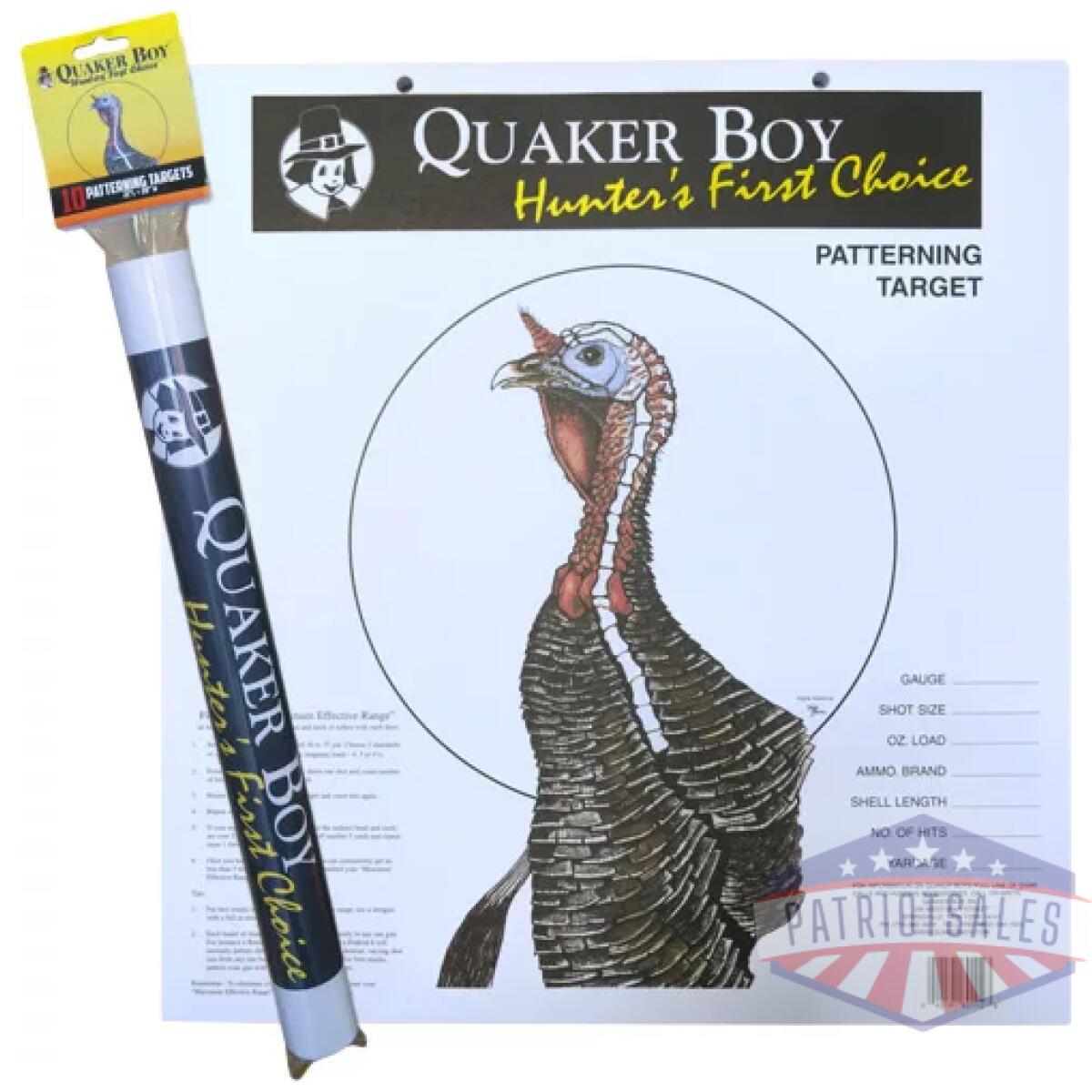 80116_1. Webp - quaker boy paper target turkey - 20" x 20" rolled 10-pack - 80116 1