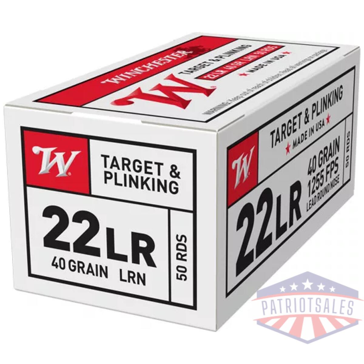 Ausa22lr_3. Webp - winchester wildcat 22lr 40gr - lead-rn 1255fps 50rd 100bx/cs - ausa22lr 3