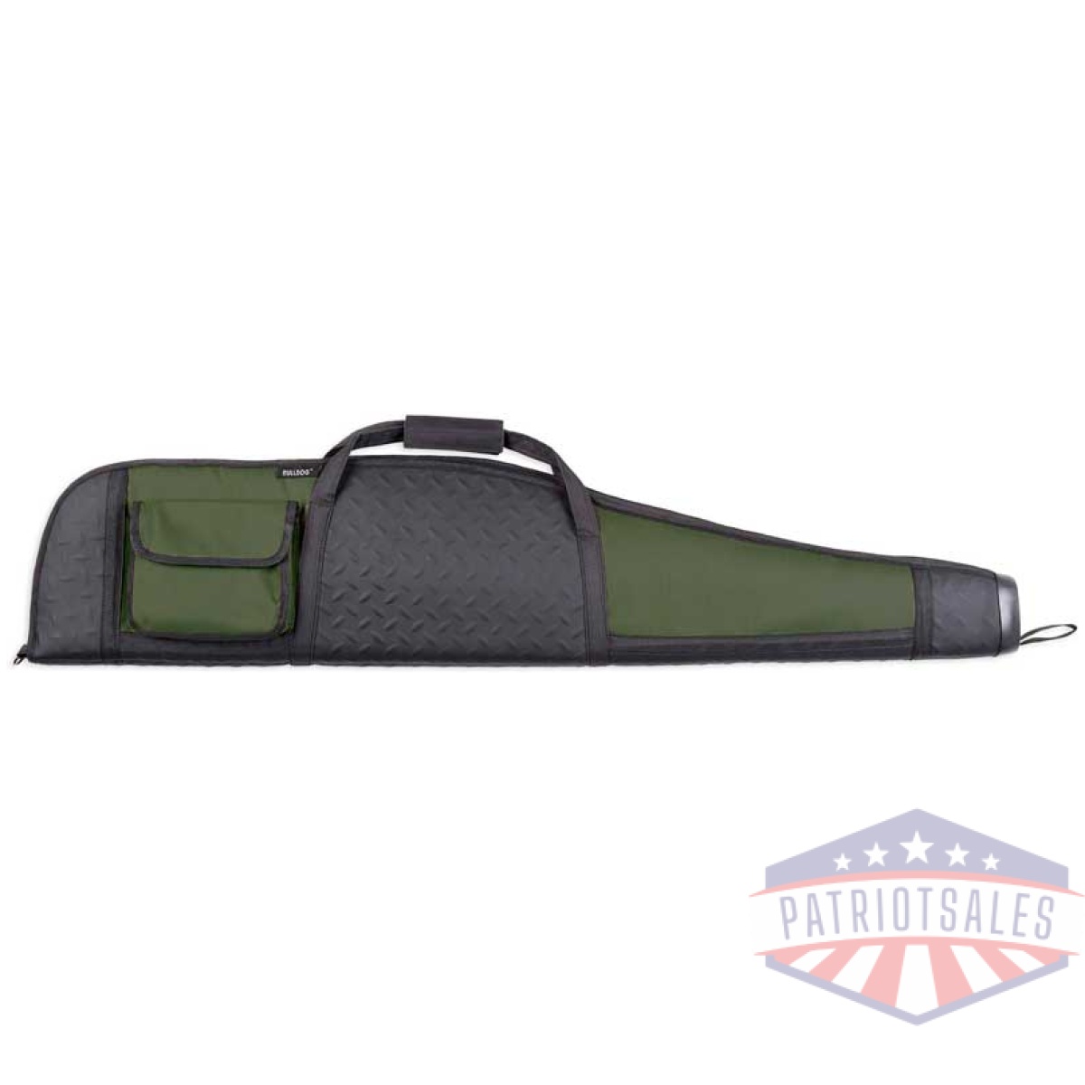 Bd310_1. Jpg - bulldog armor rifle case 48" - green w/ blk extra thick pad - bd310 1