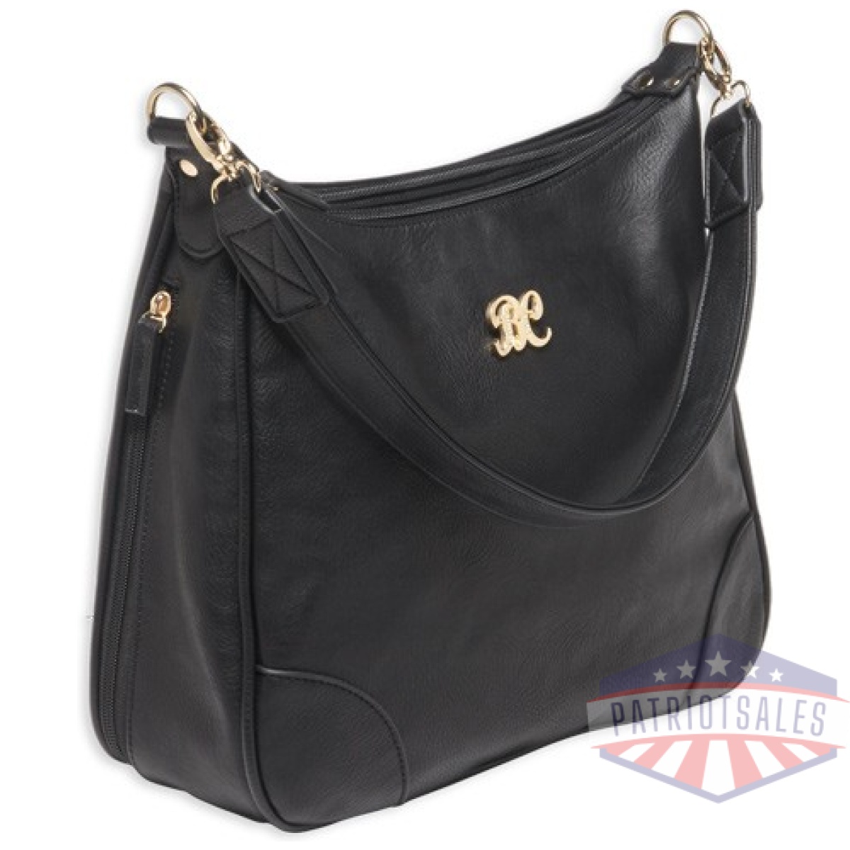 Bdp010. Jpg - bulldog concealed carry purse - hobo style black w/black trim - bdp010