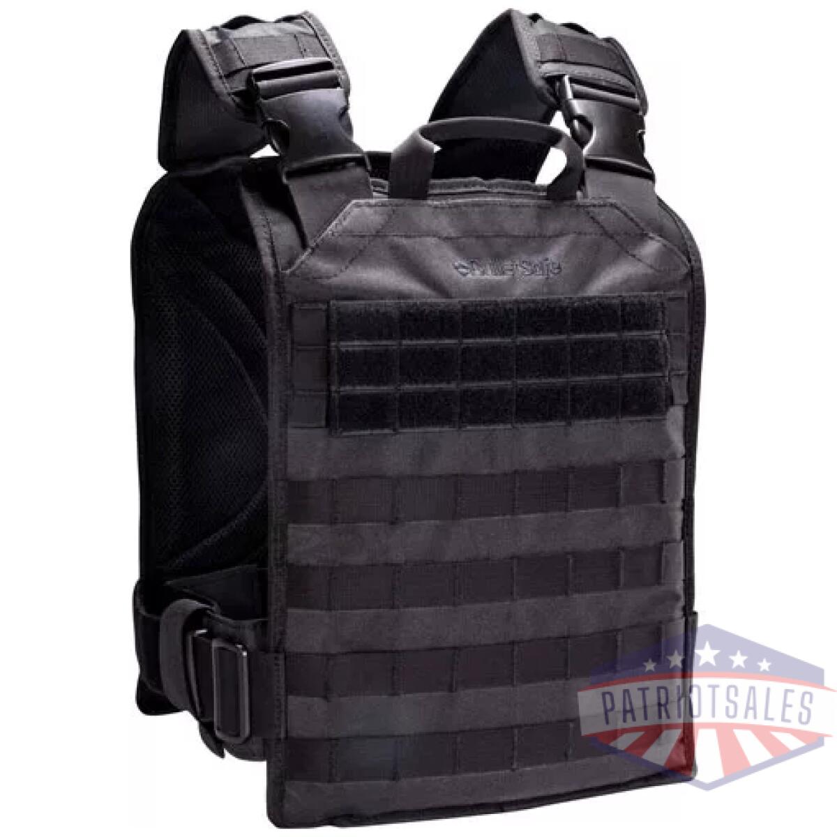 Bs54004b_back-1. Webp - bulletsafe tactical plate - carrier black osfm - bs54004b back 1