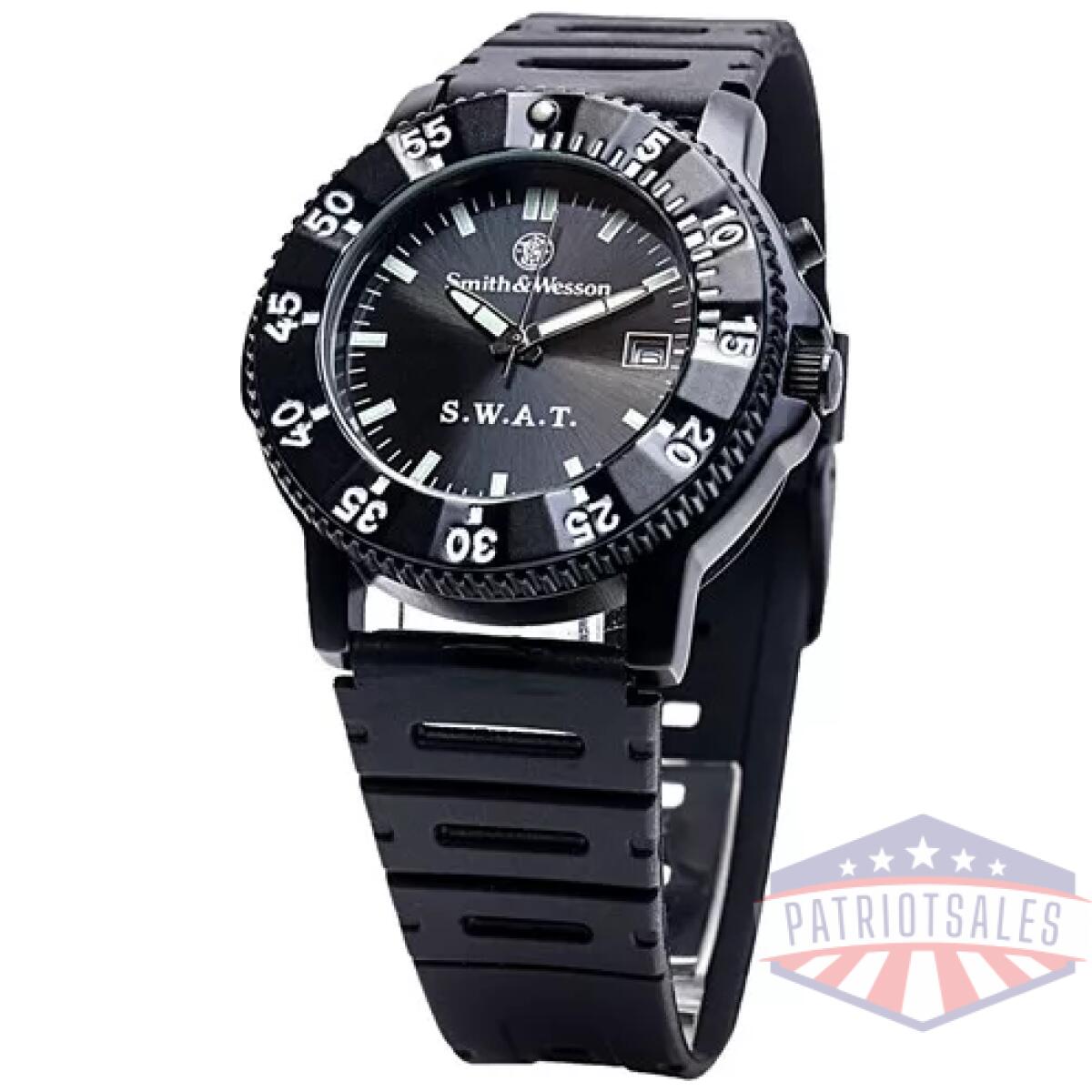 Cc-sww-45. Webp - smith & wesson swat watch w/ rubber wristband - cc sww 45