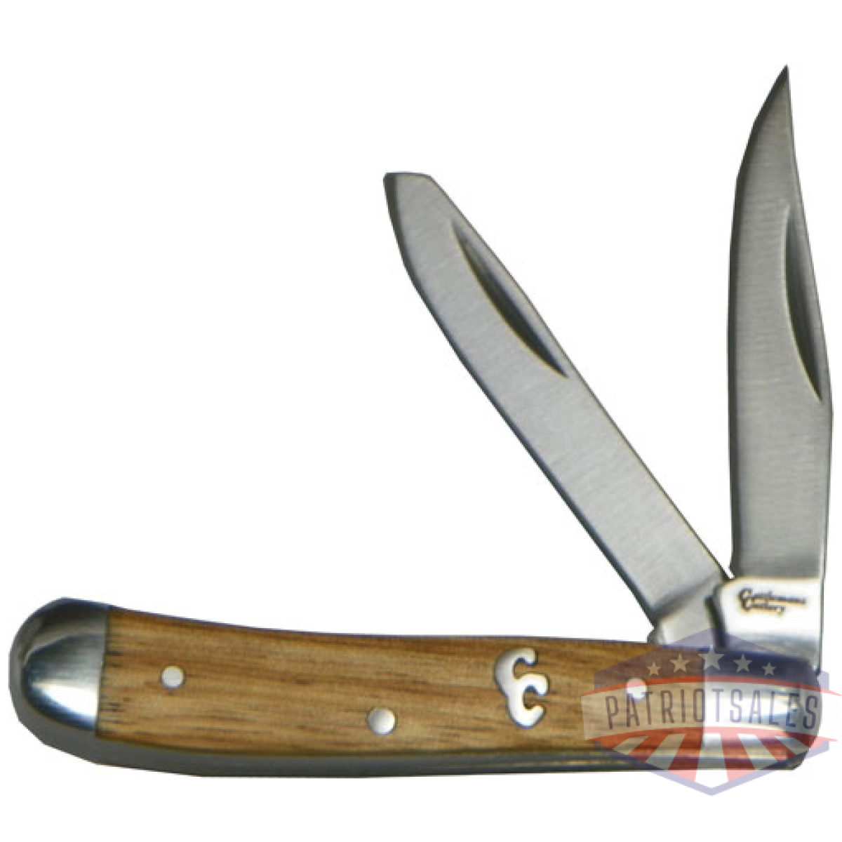 Cc0006zw-1. Jpg - abkt cattlemans cutlery sage - brush peanut 2-blade zebrawood - cc0006zw 1