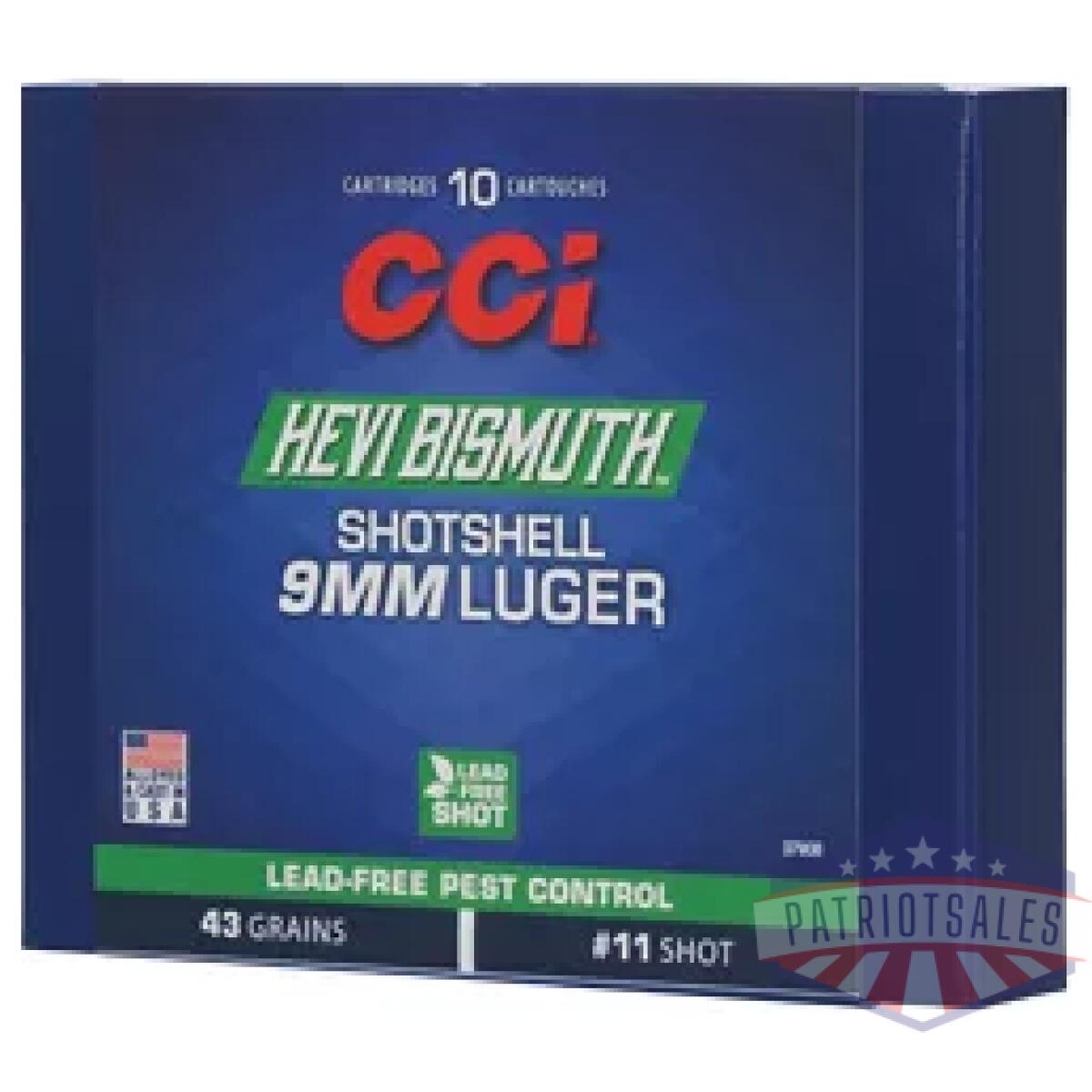 Cci3790b_1. Webp - cci 9mm bismuth shotshell 10/200 - cci3790b 1