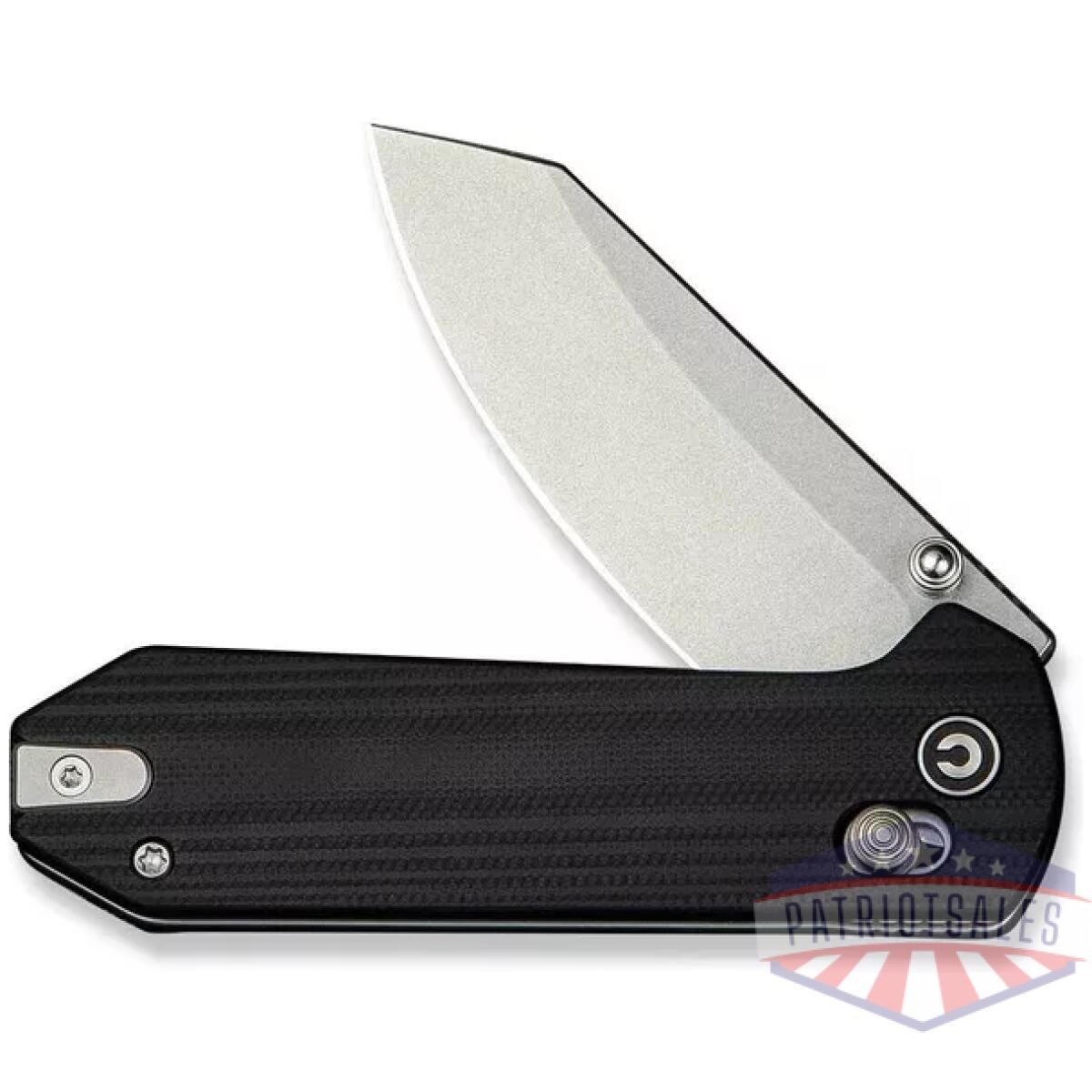 Civ-c23073-1. Webp - civivi yonder thumb stud & crossbar lock knife black g10 handle - civ c23073 1