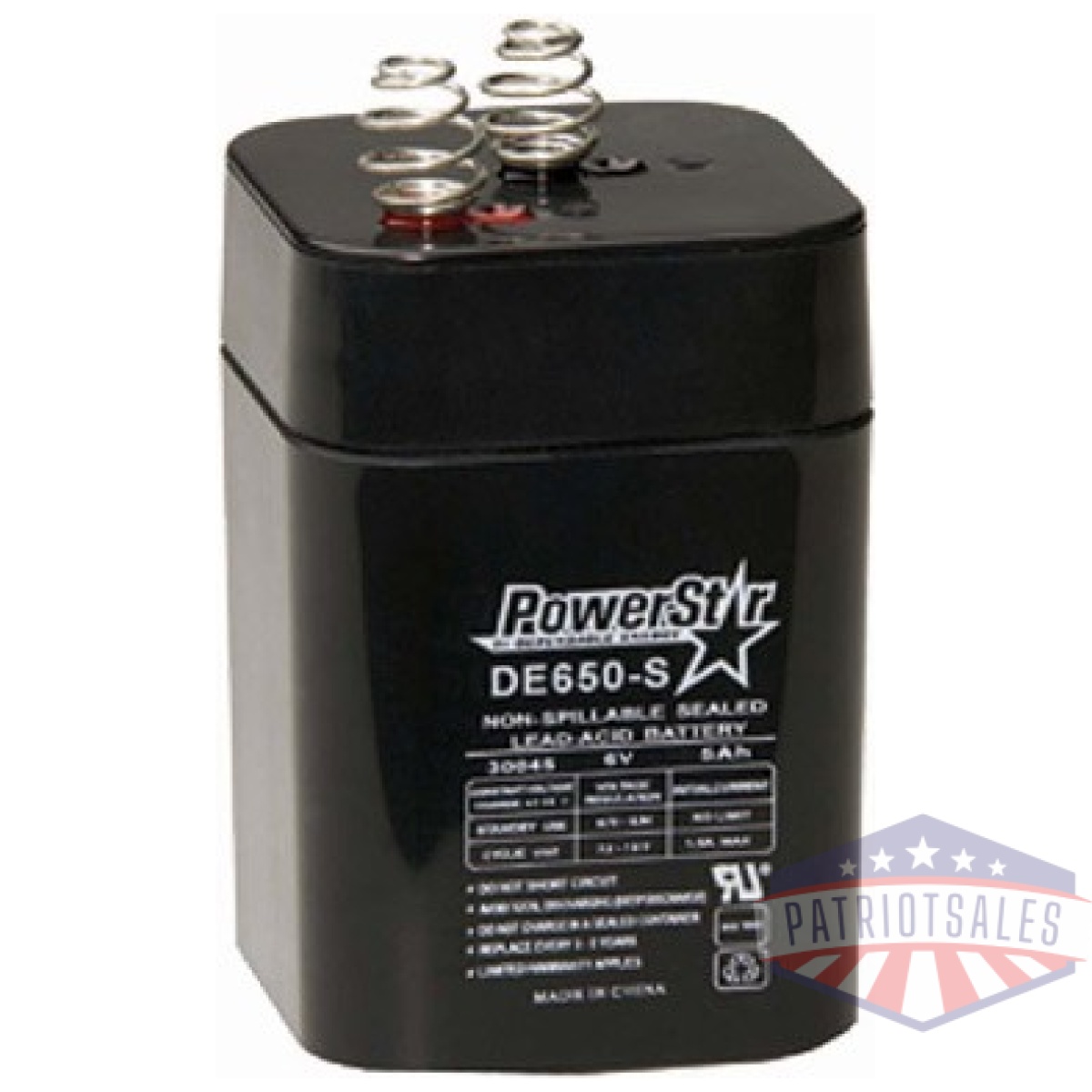 De30053. Jpg - american hunter battery - rechargeable 6v 5amp springtop - de30053