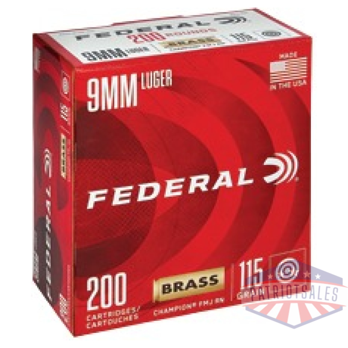 Fewm51992_1. Jpg - fed champ 9mm 115gr fmj 200/1000 - fewm51992 1