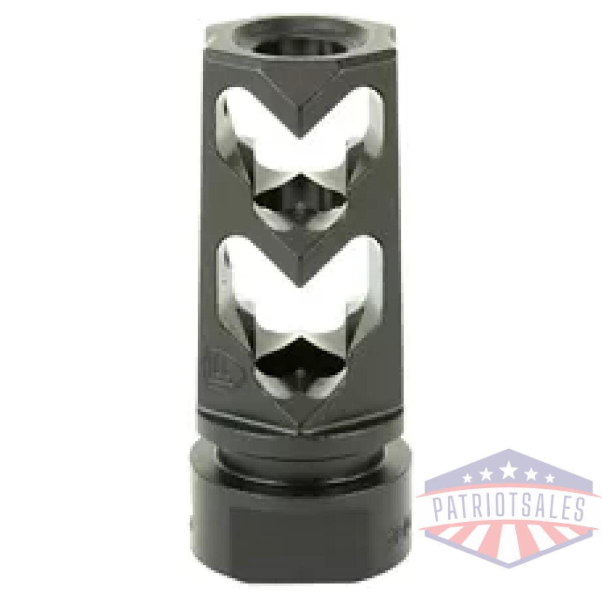 Fort9mm-mb-blk-36_1. Webp - fortis muzzle brake 9mm 1/2x36 blk - fort9mm mb blk 36 1