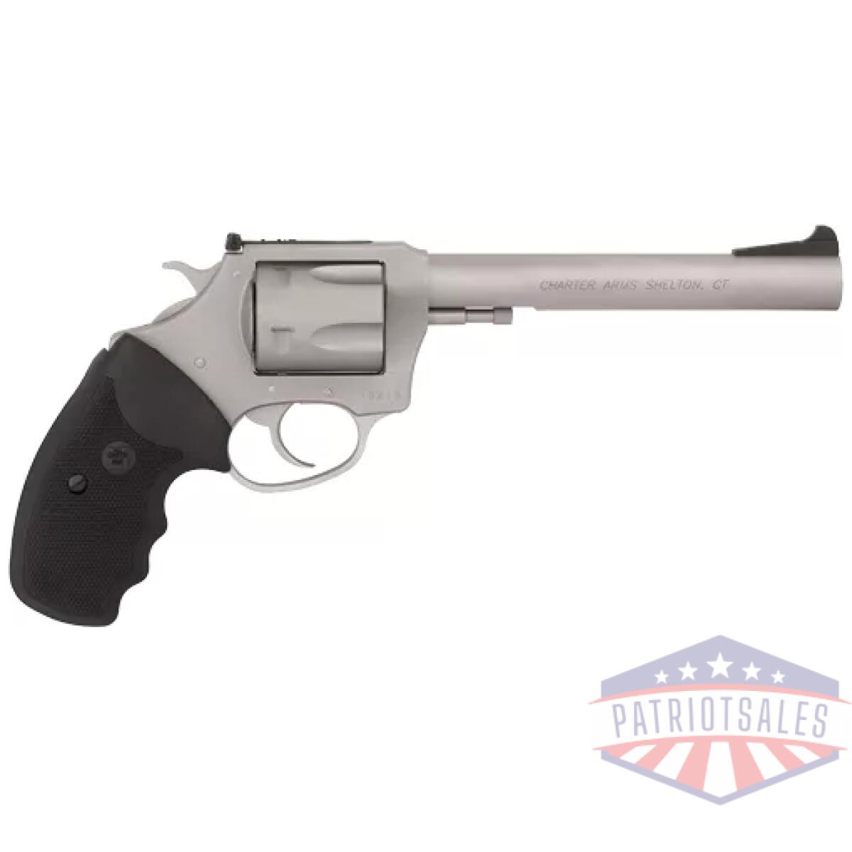 G73566. Webp - charter arms target magnum - 357mag 6" 6 shot stainless - g73566