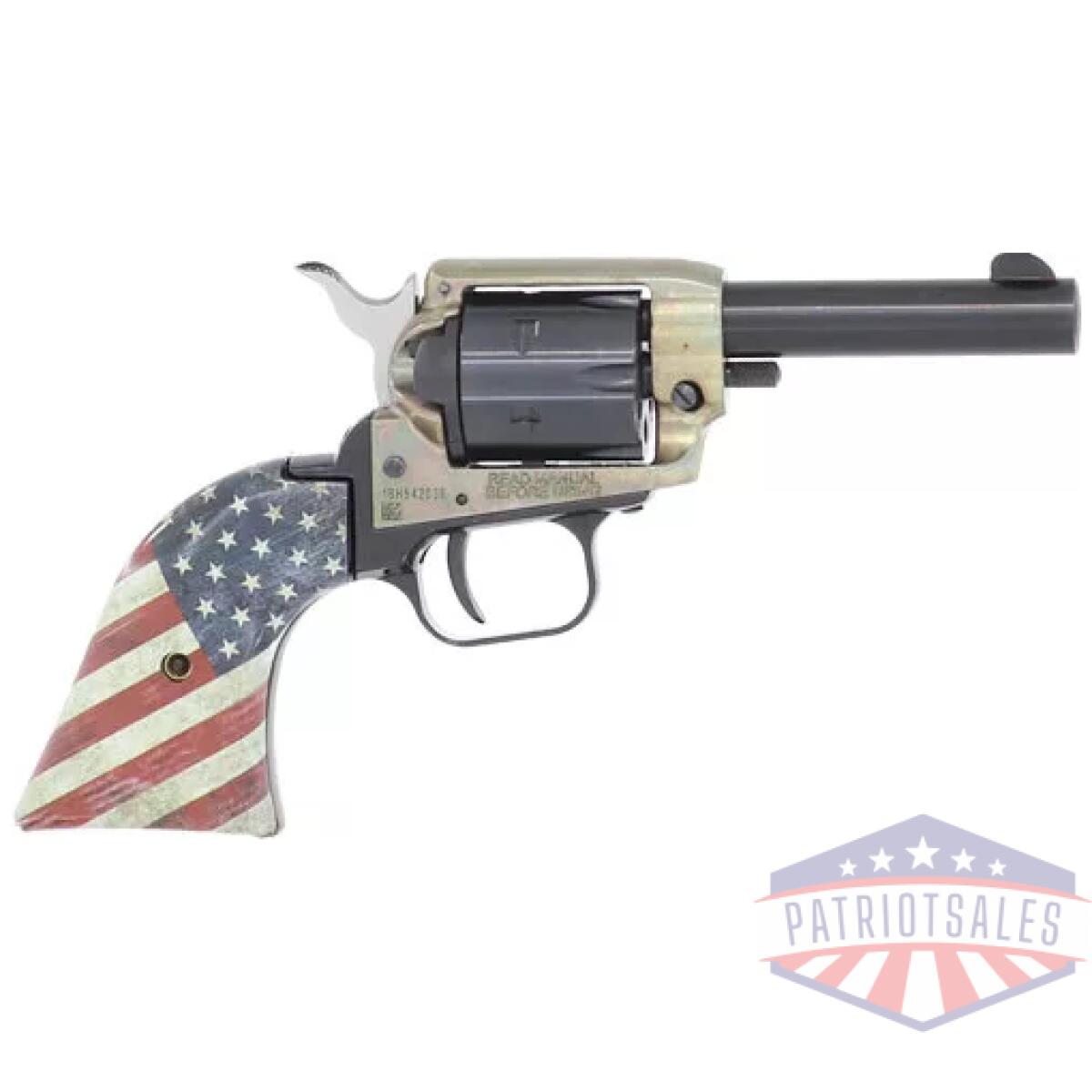 Gbk22ch3usflag. Webp - heritage barkeep 22lr fs 3" - usa flag grip - gbk22ch3usflag