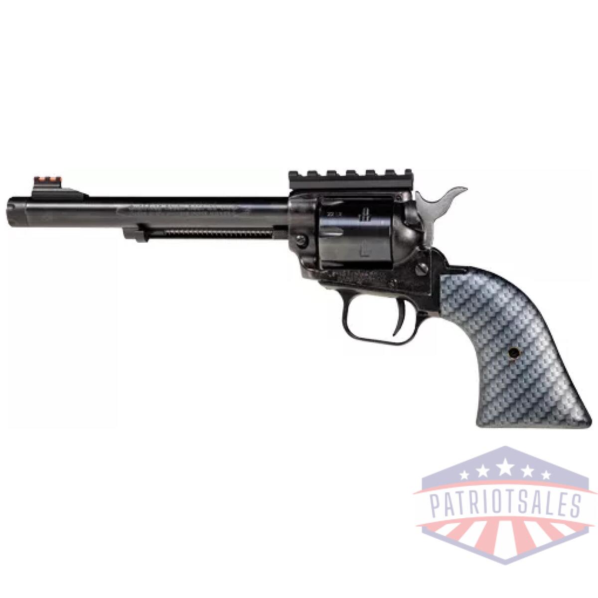 Grr22b6th. Webp - heritage 22lr 6. 5" fs blued - carbon fiber grips threaded - grr22b6th