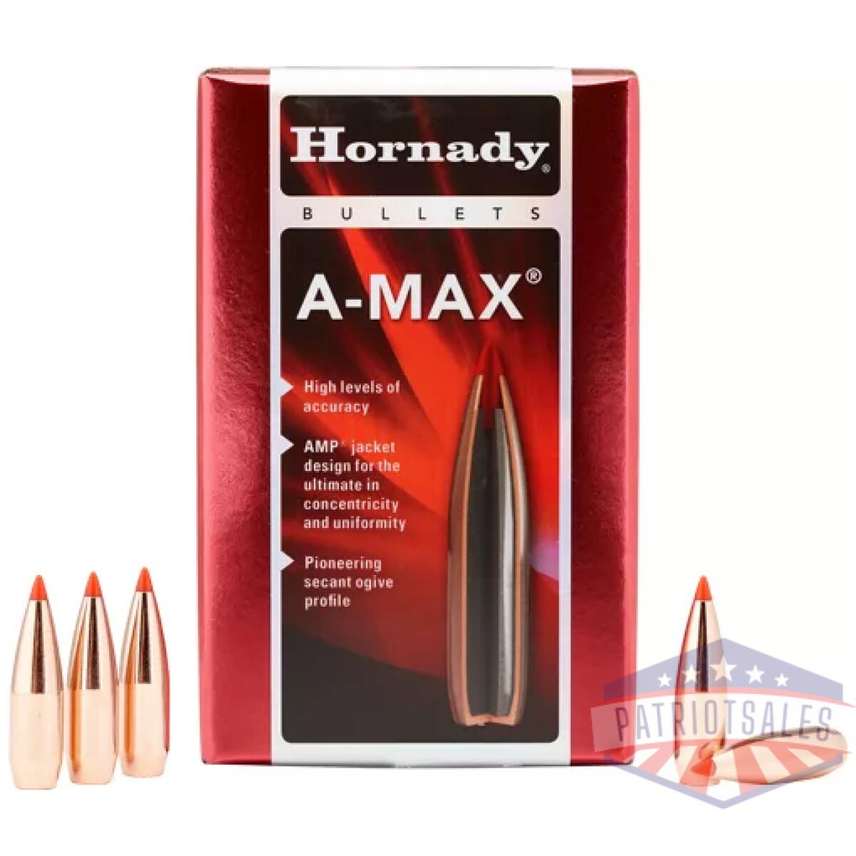 Hdy5165_1. Webp - hornady bullets 50 cal. 510 - 750gr a-max for 20ct 12bx/cs - hdy5165 1