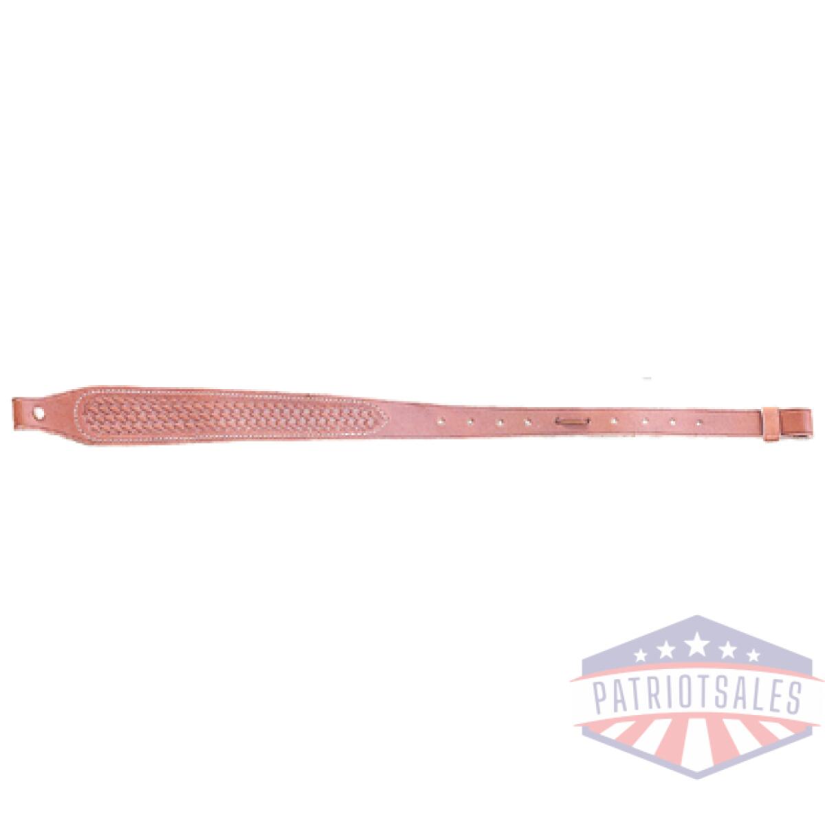 M2641. Gif - butler creek cobra leather - rifle sling 1"x36" brown - m2641