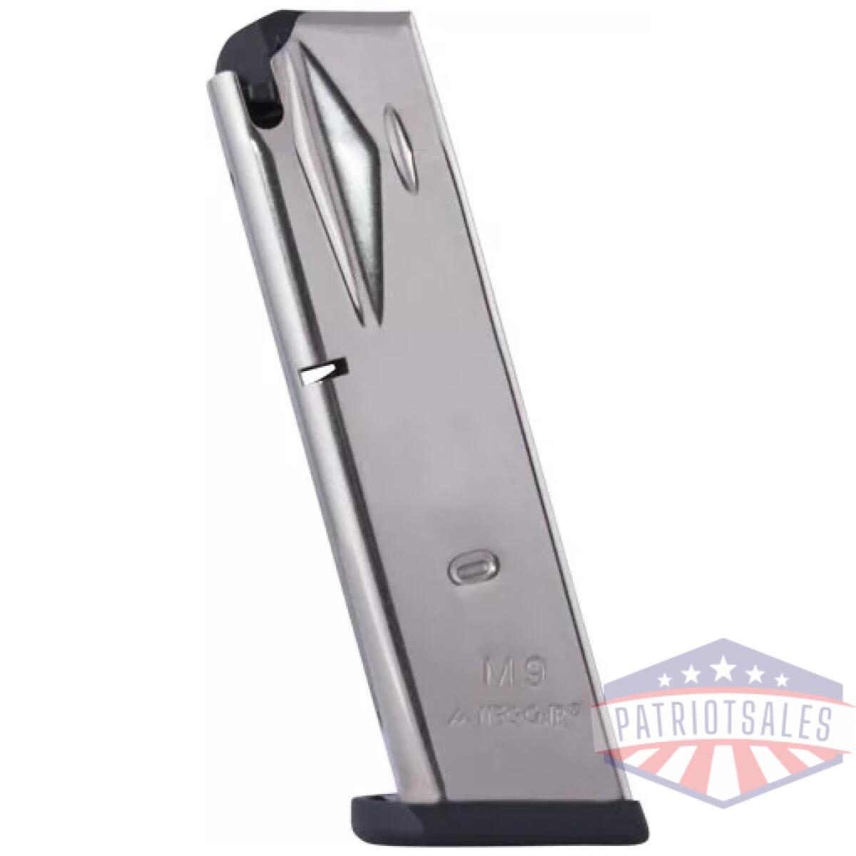 Mgpb9215n. Webp - mec-gar magazine beretta 92fs - 9mm luger 15rd nickel - mgpb9215n