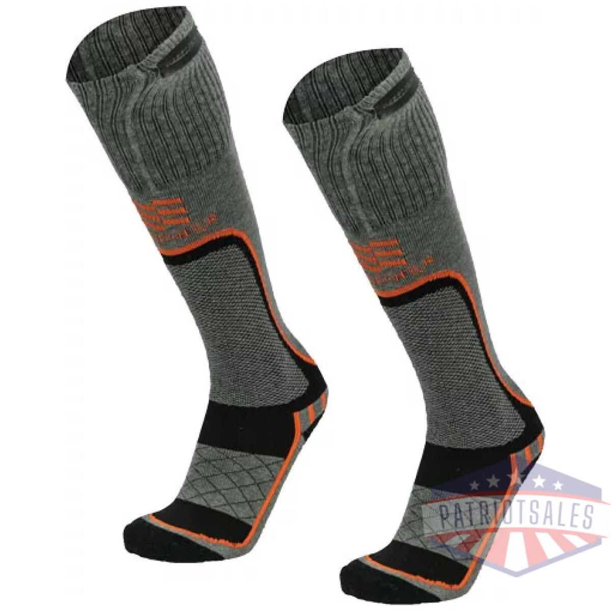 Mwms07010421. Webp - mobile warming men's premium - 2. 0 merino htd socks gray lrg - mwms07010421