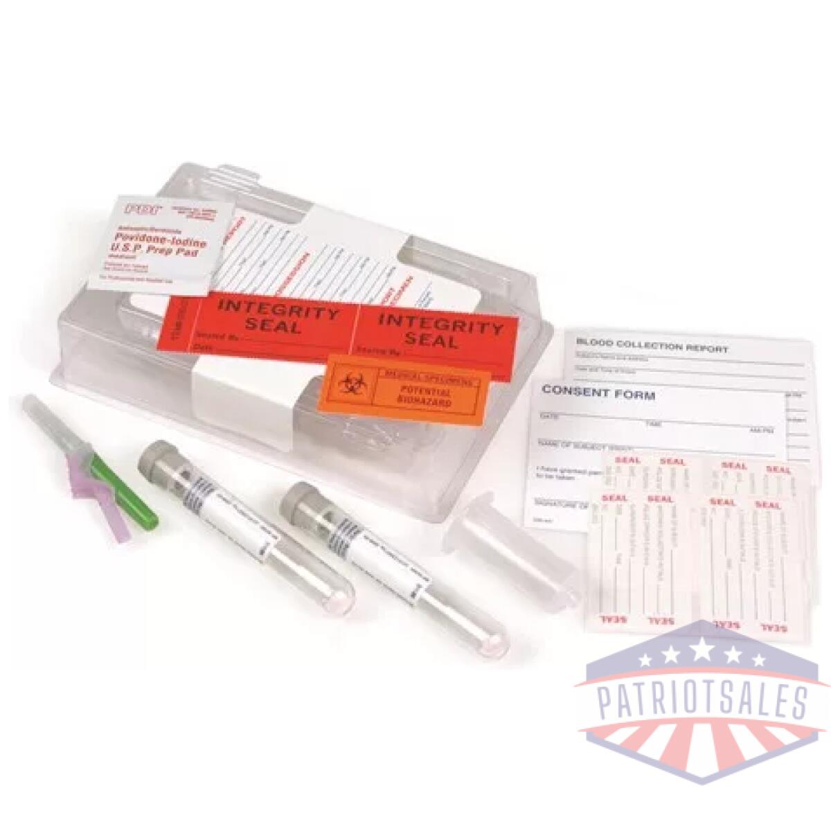 Nik-4995-1. Webp - blood alcohol collection kit w/eclipse safety needles - nik 4995 1