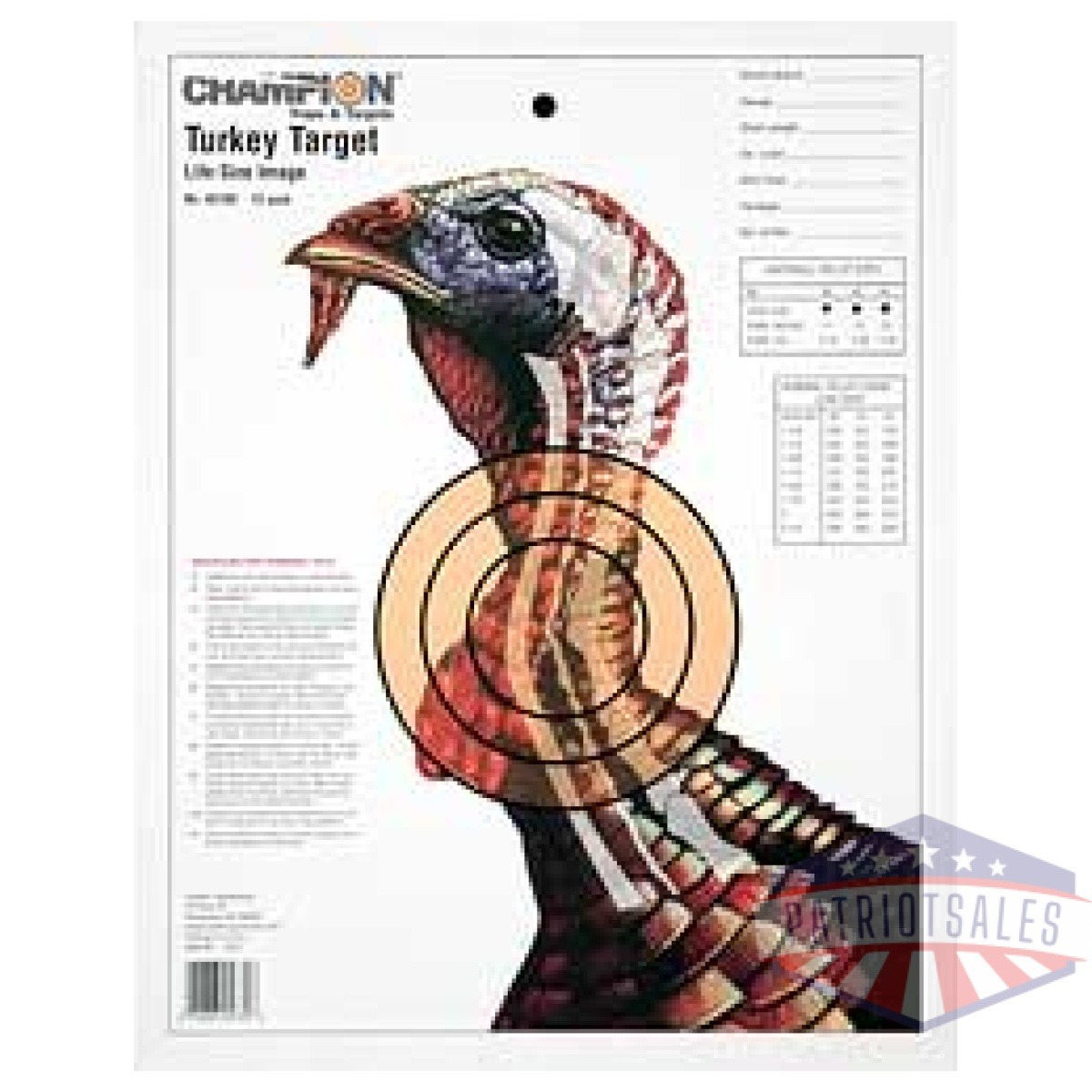 Out45780_1. Jpg - champion turkey trgt lifesize 12pk - out45780 1