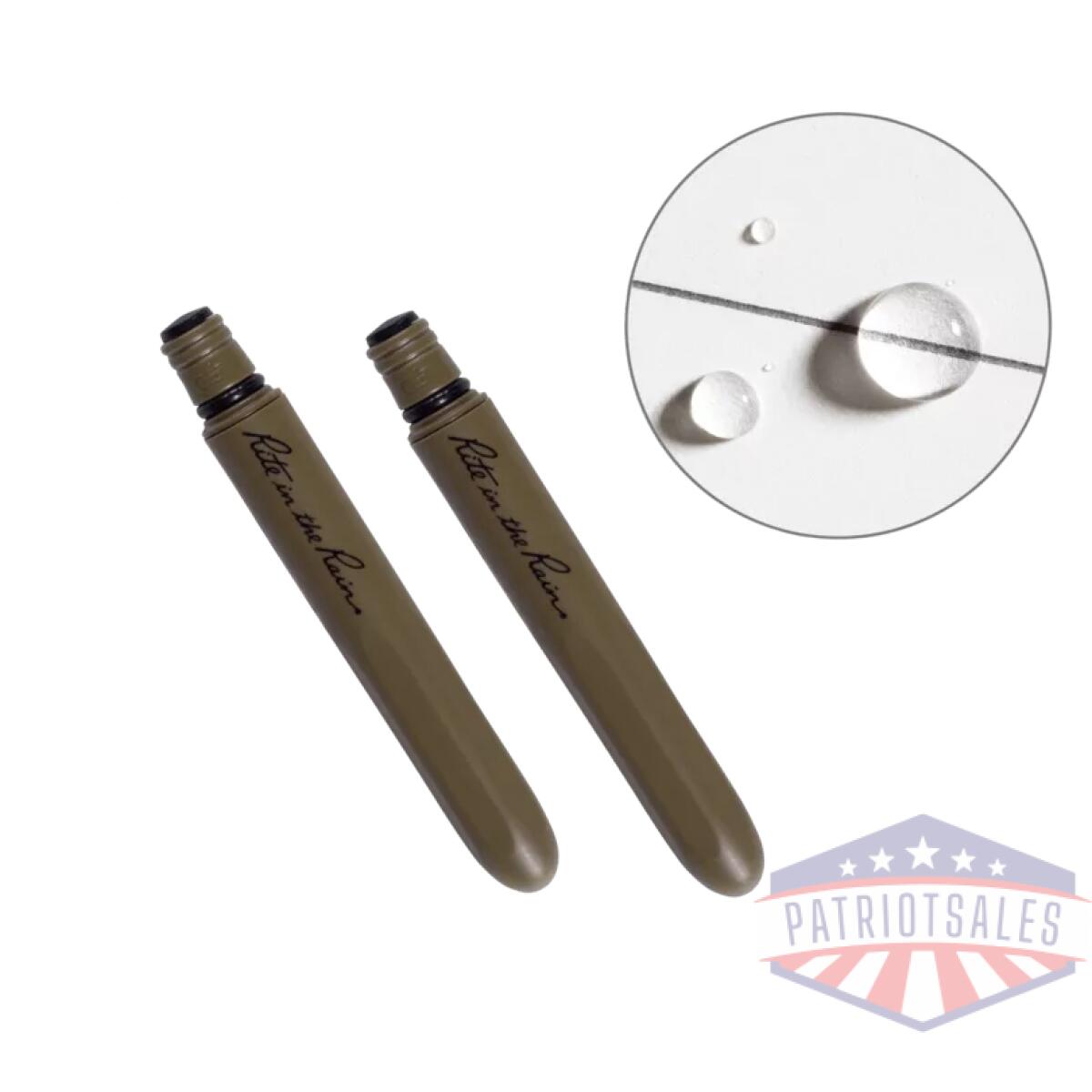 Rir-fde92. Webp - all-weather pocket pen - olive pen with black ink - 2 pack - rir fde92