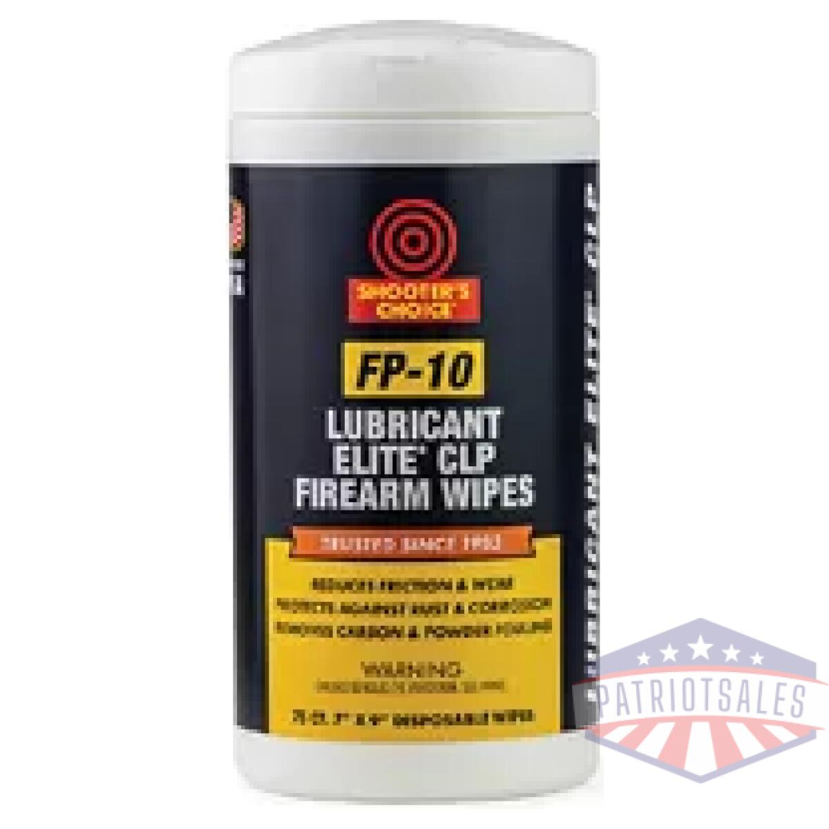 Scshf-75c-fp10_1. Webp - shooters choice fp-10 clp wipes 75ct - scshf 75c fp10 1