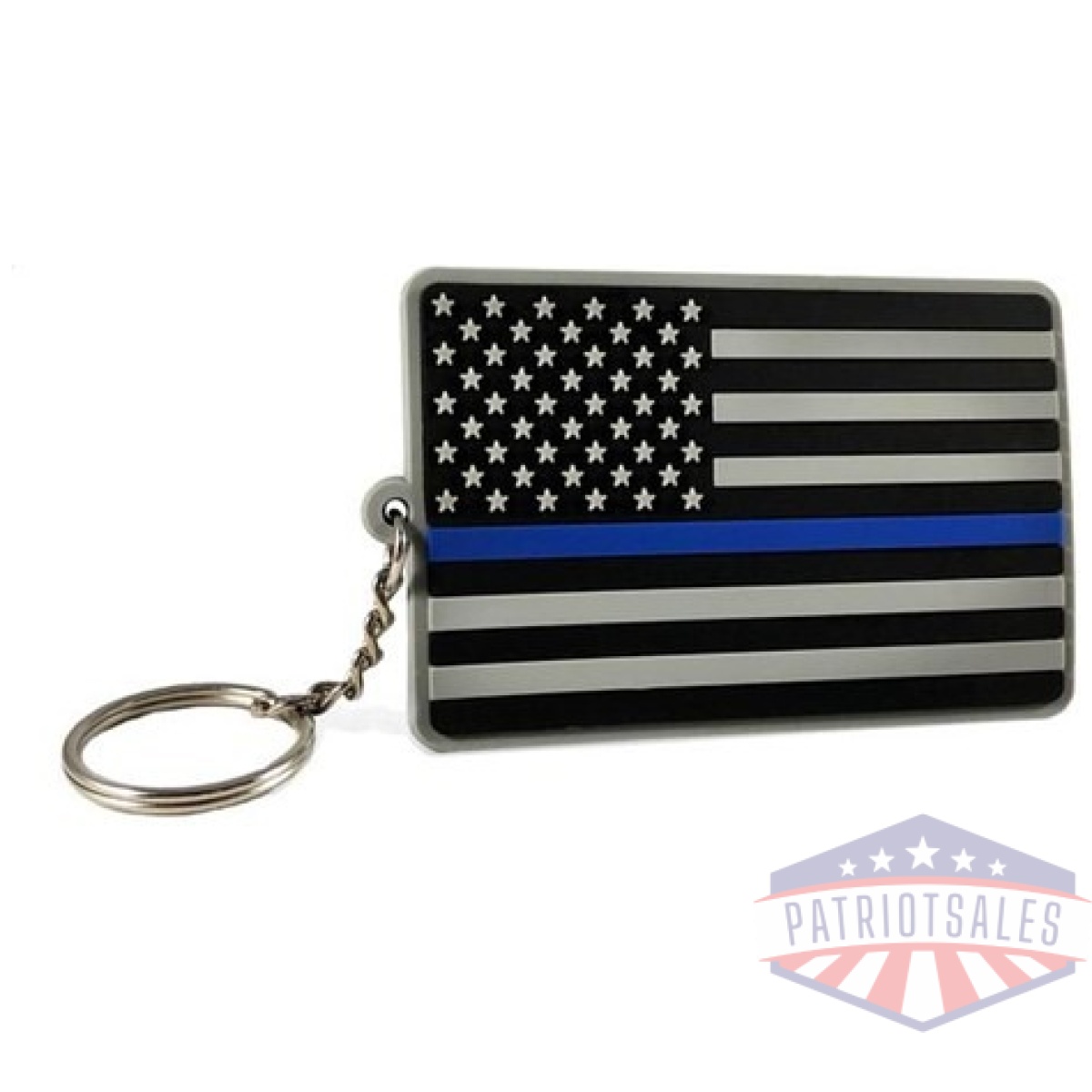 Tbl-pvc-tbl-key. Jpg - thin blue line american flag keychain - tbl pvc tbl key