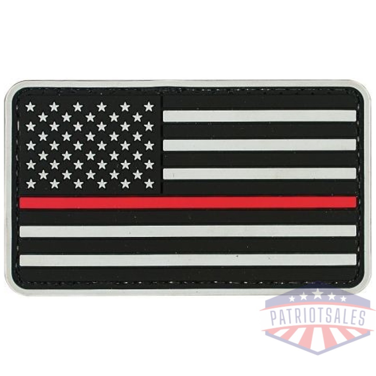 Vdt07-0908000000. Jpg - american flag red line patch - vdt07 0908000000