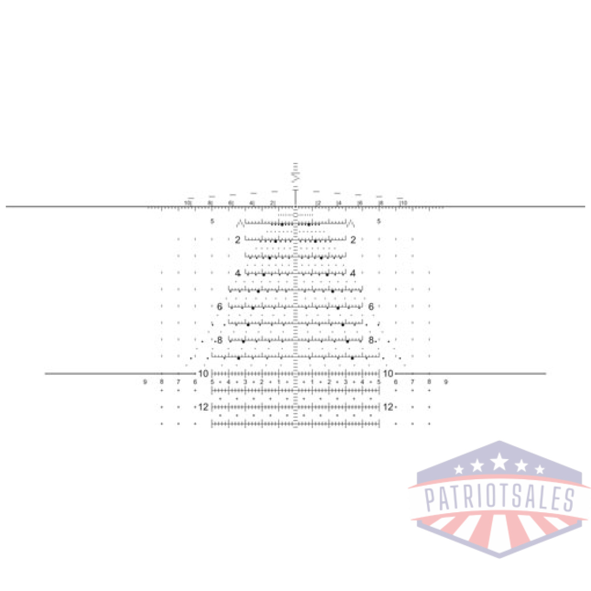 Vdu525fftr3_reticle_1. Jpg - eotech scope vudu 5-25x50mm - 34mm ffp tremor 3 (mrad) black - vdu525fftr3 reticle 1