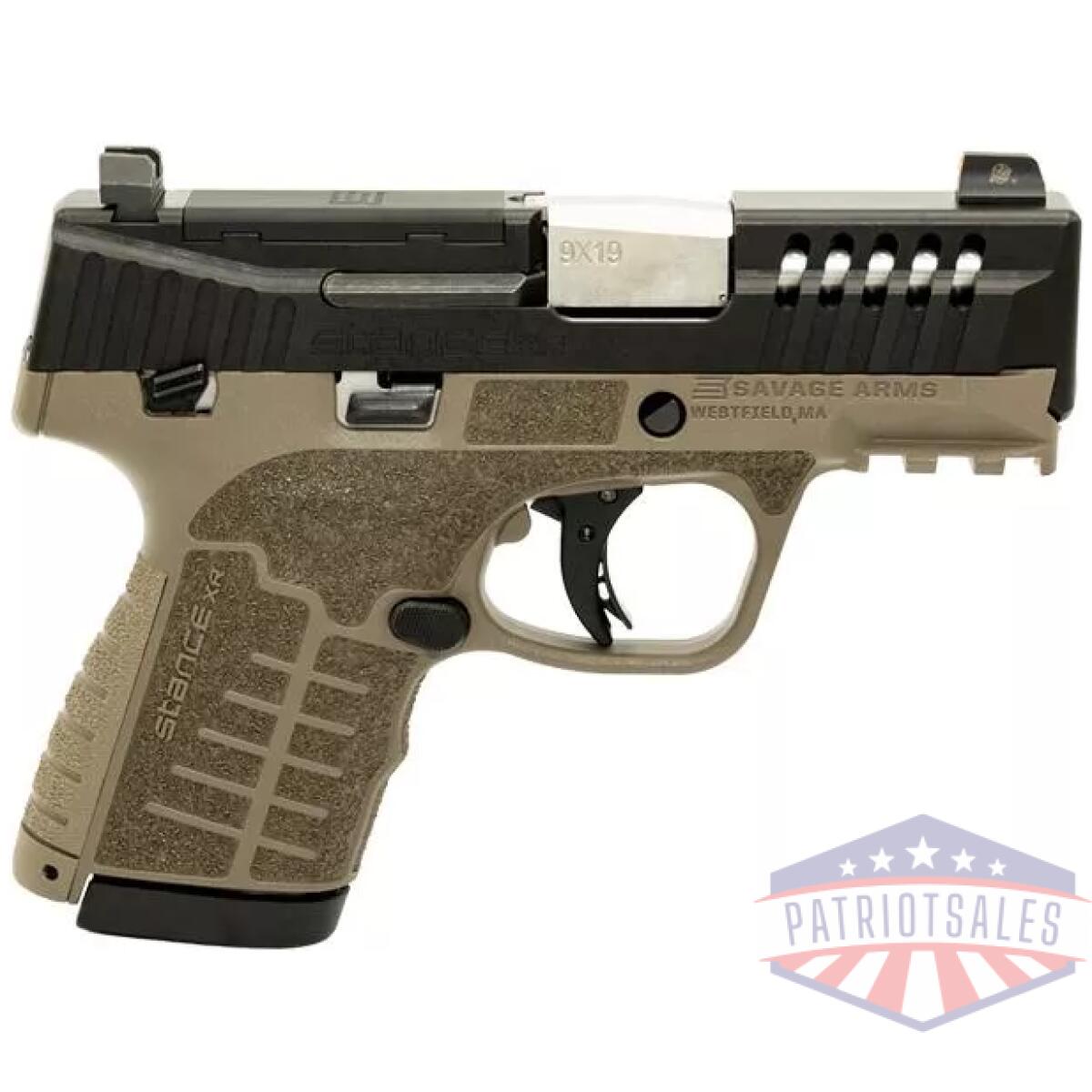 Https3a2f2fmedia. Chattanoogashooting. Com2fimages2fproduct2fbv670562fbv670561. Webp - savage stance xr mc9ms handgun 9mm luger 10(1)&13(1)rd magazines 3. 2" barrel fde night sights manual safety - https3a2f2fmedia. Chattanoogashooting. Com2fimages2fproduct2fbv670562fbv670561