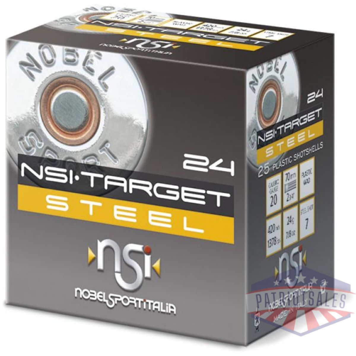 Https3a2f2fmedia. Chattanoogashooting. Com2fimages2fproduct2fepans20st72fepans20st7. Jpg - nobel target steel shotshells 20 ga 2-3/4" 1oz 1378 fps #7 25/ct - https3a2f2fmedia. Chattanoogashooting. Com2fimages2fproduct2fepans20st72fepans20st7