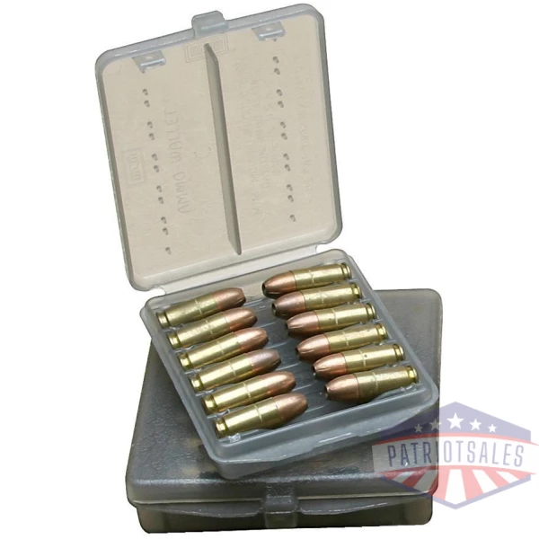 MTM 18 Rounds Case-Gard Ammo Wallet 44 Rem Mag/44 Special Clear Smoke