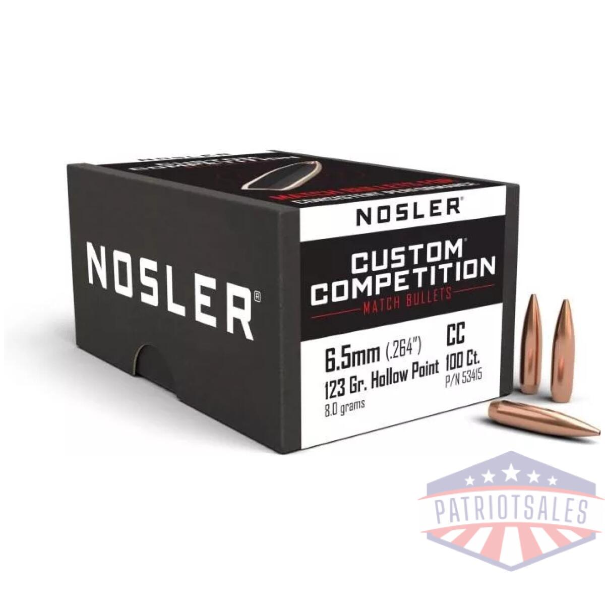 Https3a2f2fmedia. Chattanoogashooting. Com2fimages2fproduct2fno534152fno53415-1. Webp - nosler custom competition bullets 6. 5mm. 264" 123 gr hpbt 100/ct - https3a2f2fmedia. Chattanoogashooting. Com2fimages2fproduct2fno534152fno53415 1