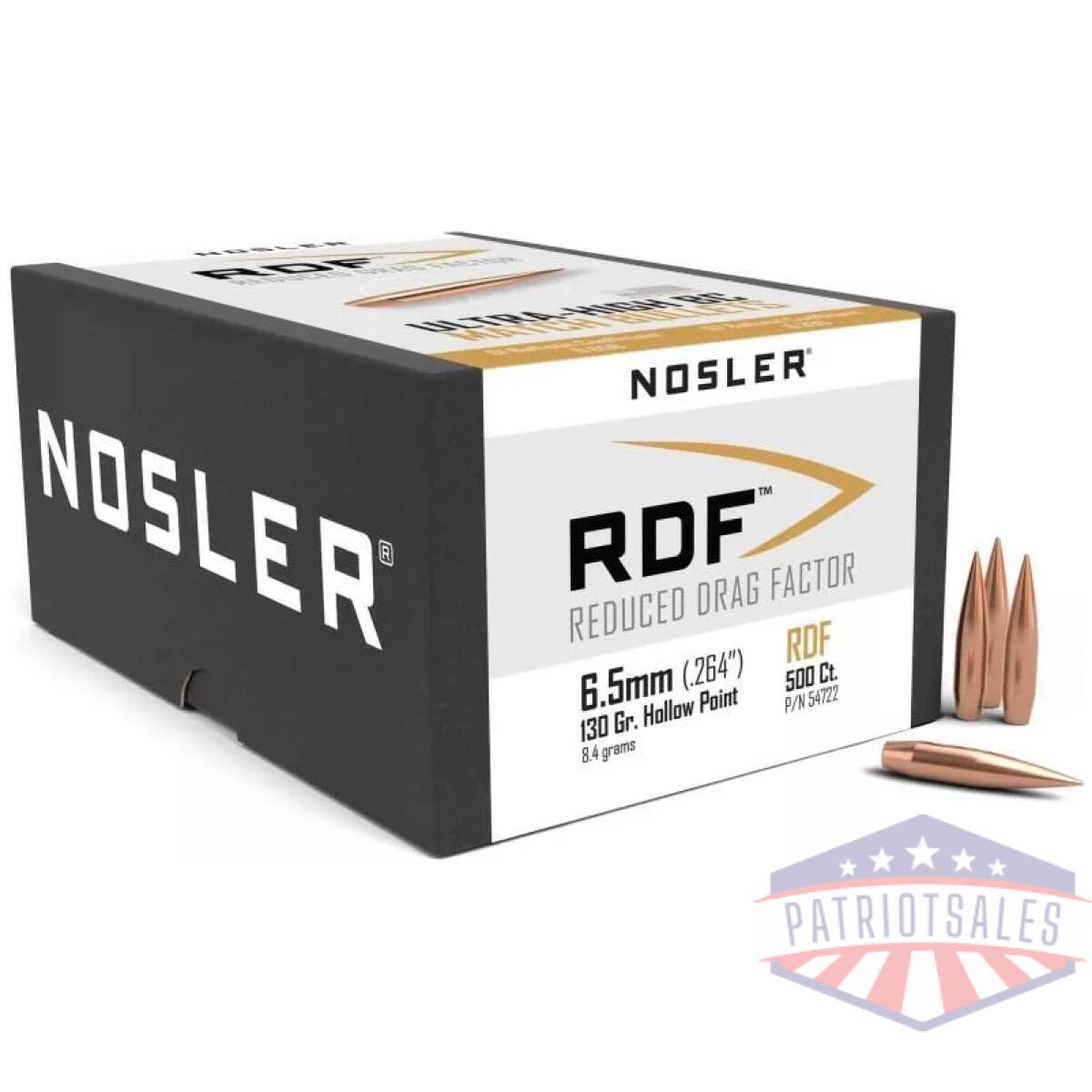 Https3a2f2fmedia. Chattanoogashooting. Com2fimages2fproduct2fno547222fno54722-1. Webp - nosler rdf match bullets 6. 5mm. 264" 130gr hpbt 500/ct - https3a2f2fmedia. Chattanoogashooting. Com2fimages2fproduct2fno547222fno54722 1