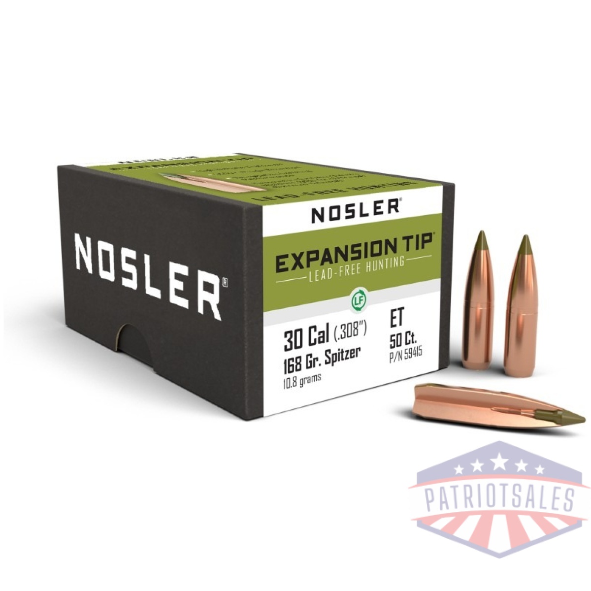 Https3a2f2fmedia. Chattanoogashooting. Com2fimages2fproduct2fno594152fno59415-1. Jpg - nosler e-tip lead-free hunting bullets. 30 cal. 308" 168 gr sptz e-tip 50/ct - https3a2f2fmedia. Chattanoogashooting. Com2fimages2fproduct2fno594152fno59415 1