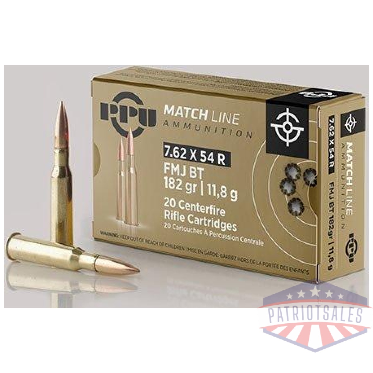 Https3a2f2fmedia. Chattanoogashooting. Com2fimages2fproduct2foqppm72foqppm7. Jpg - ppu match rifle ammunition 7. 62mm x 54r match 182 gr fmj-bt 2625 fps 20/ct - https3a2f2fmedia. Chattanoogashooting. Com2fimages2fproduct2foqppm72foqppm7