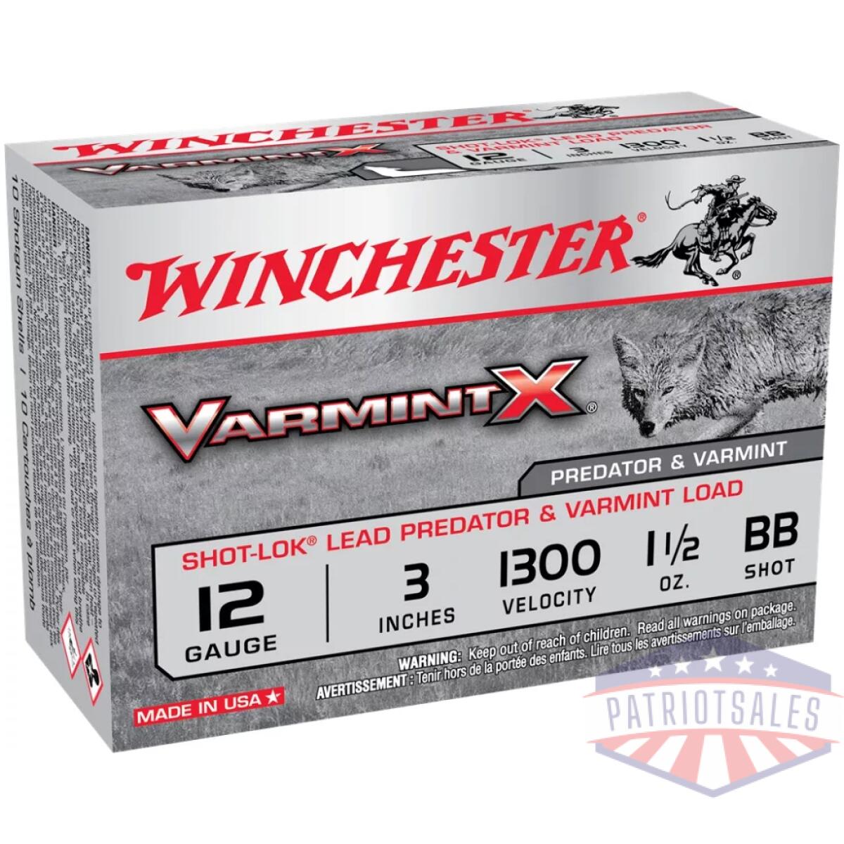 Https3a2f2fmedia. Chattanoogashooting. Com2fimages2fproduct2fwnx123vbb2fwnx123vbb-1. Webp - winchester varmint x shot-lok shotshells 12 ga 3" 1-1/2 oz 1300 fps bb 10/ct - https3a2f2fmedia. Chattanoogashooting. Com2fimages2fproduct2fwnx123vbb2fwnx123vbb 1