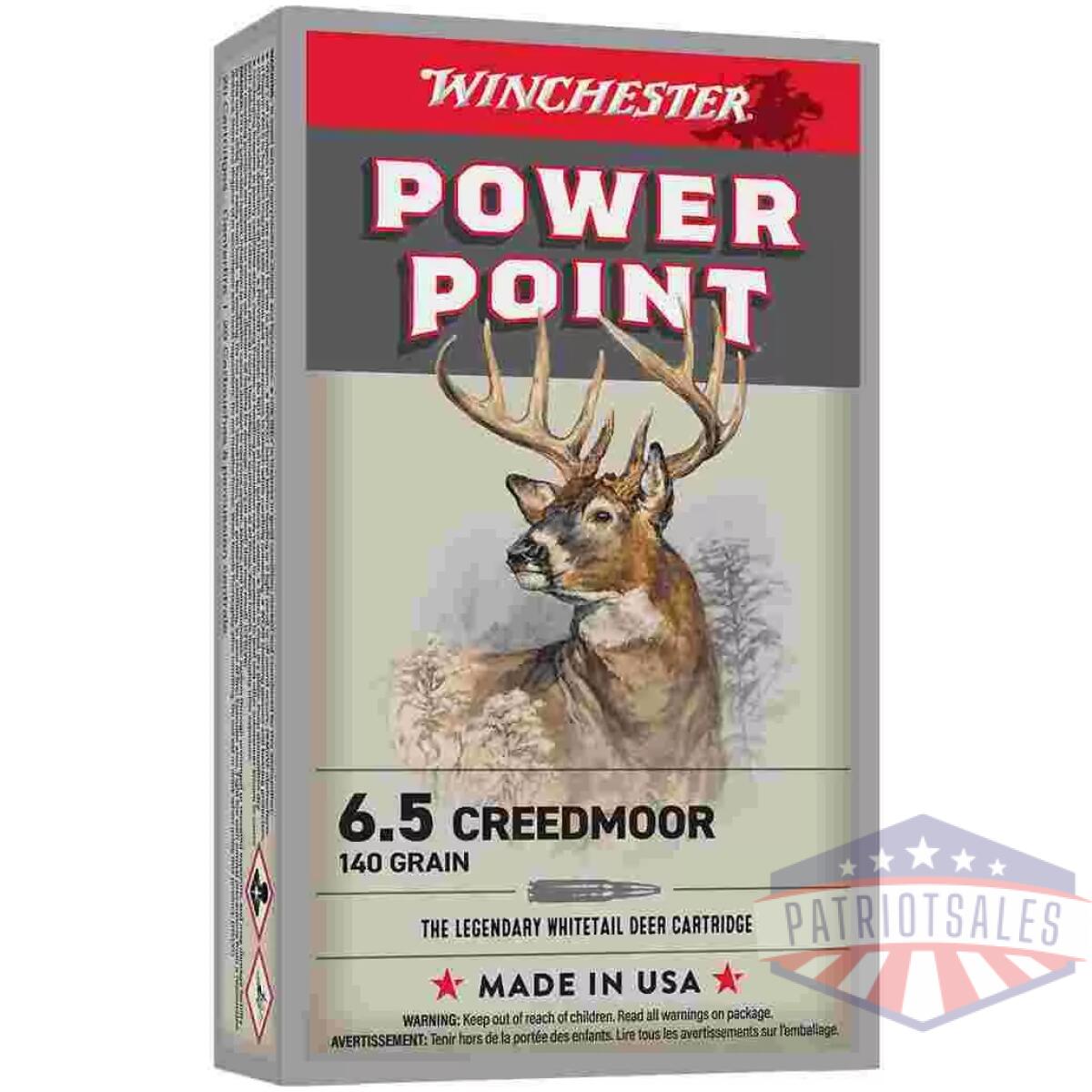 Https3a2f2fmedia. Chattanoogashooting. Com2fimages2fproduct2fwnx6522fwnx6521. Webp - winchester power point rifle ammunition 6. 5 creedmoor 140gr psp 2730 fps 20/ct - https3a2f2fmedia. Chattanoogashooting. Com2fimages2fproduct2fwnx6522fwnx6521