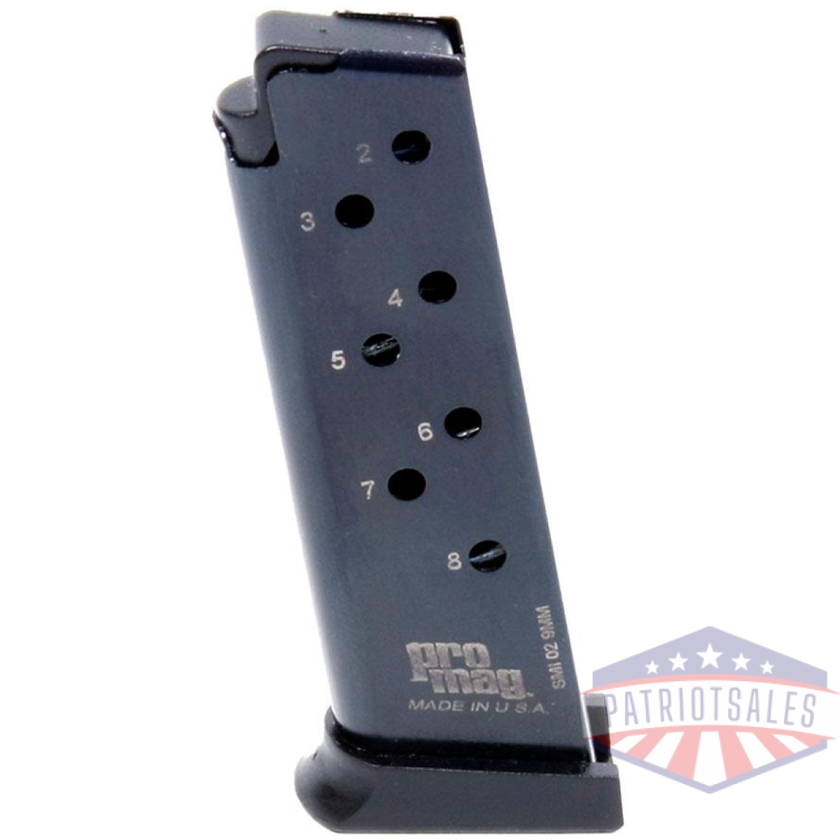 Enhance your s&w pistol with promag's 9mm 8/rd blued steel magazine - promag s&w 908/3913/3914/3953 magazine 9mm blued steel 8/rd - https3a2f2fmedia. Chattanoogashooting. Com2fimages2fproduct2fzmsmi022fpromag sw 908 3913 3914 3953 mag 9mm blued steel 8 rd zmsmi02 top2520angle