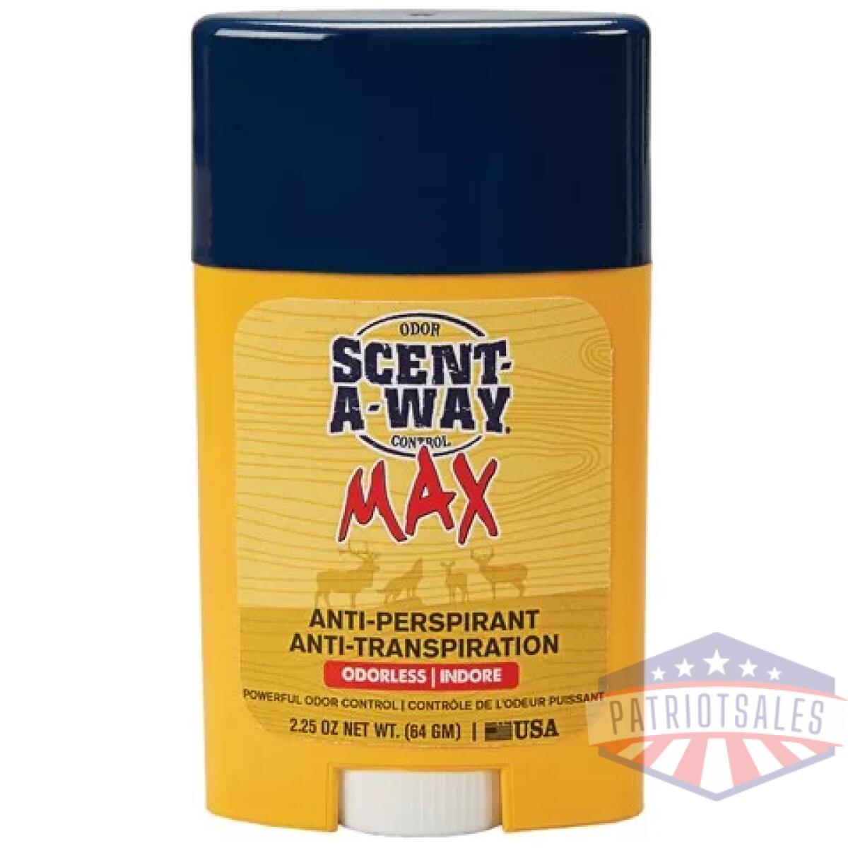 07739. Webp - hs antiperspirant stick - scent-a-way max 2. 25oz. - 07739