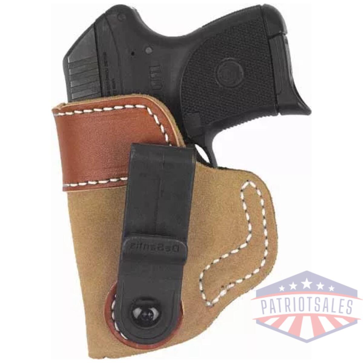 106na79z0. Webp - desantis soft tuck holster iwb - rh leather 1911 3-3. 5" natraul - 106na79z0