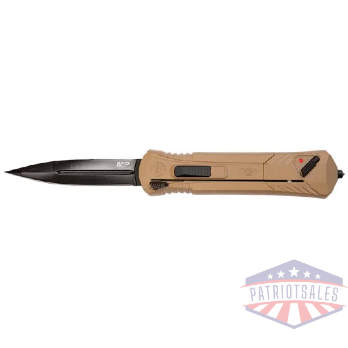 1092050. Webp - s&w knife m&p otf 2. 75" spear - blade fde - 1092050