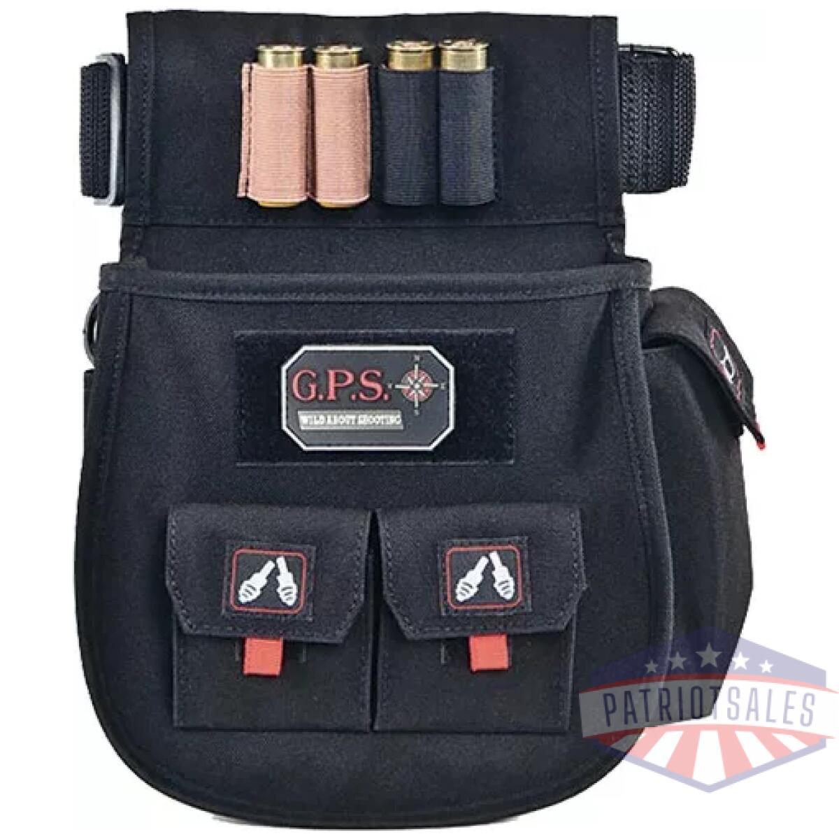 1094csp. Webp - gps deluxe shell pouch - w/ twin pouches & web belt blk - 1094csp