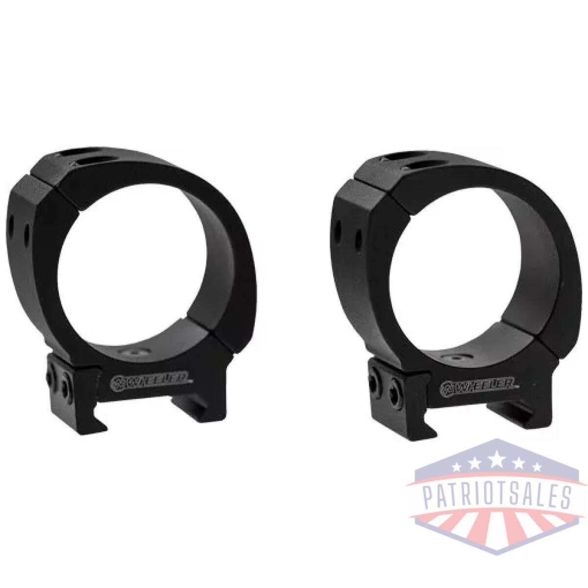 1133748. Webp - wheeler sporter weaver/pic - scope rings 1" med mt black - 1133748