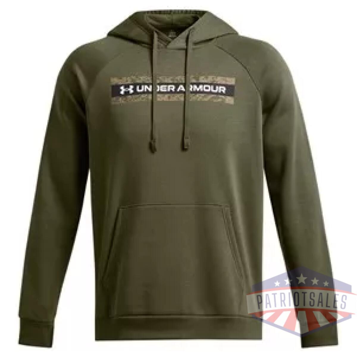 1386595390sm. Webp - men's ua rival fleece camo chest stripe hoodie - 1386595390sm