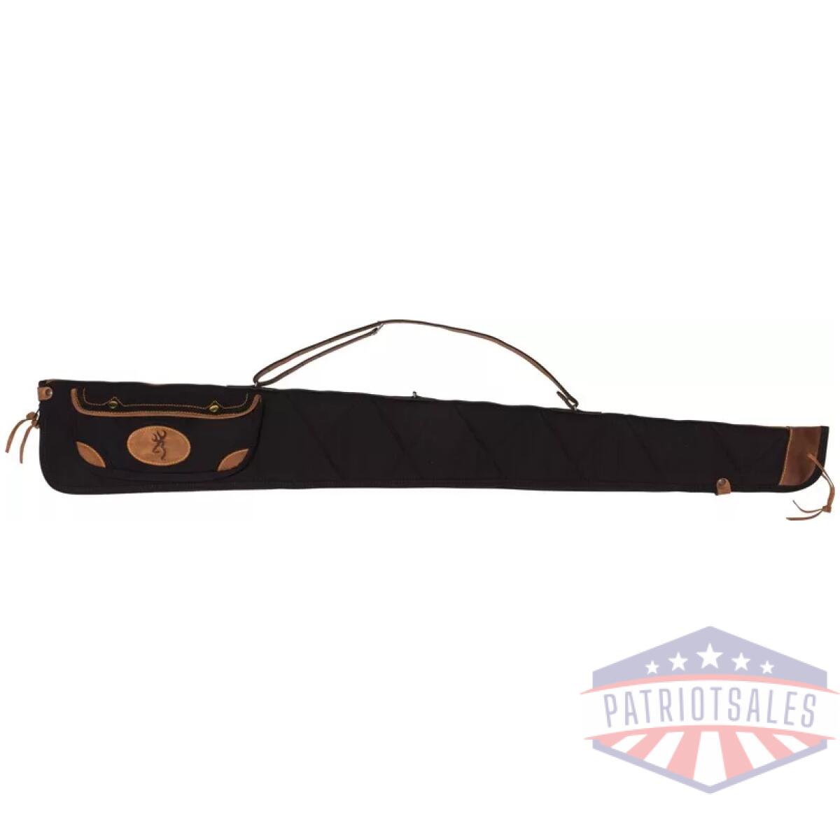 1413889952. Webp - browning lona canvas gun case - 52" black/brown trim w/sling - 1413889952