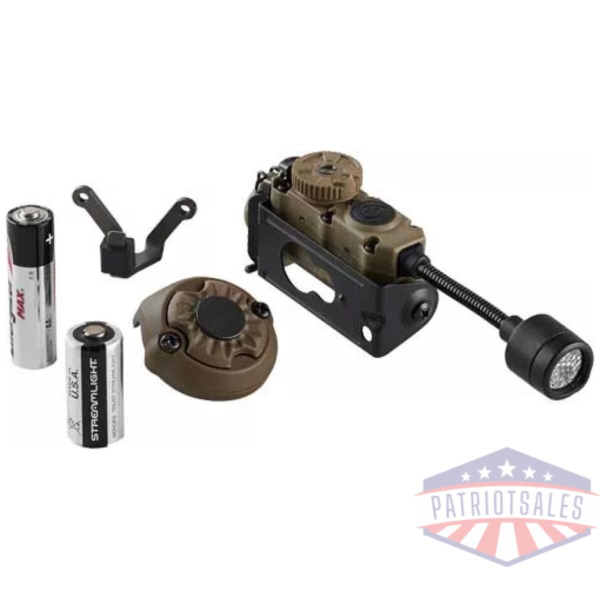 14308_1. Webp - streamlight sidewinder stalk - w/helmet clip & e-mount - 14308 1